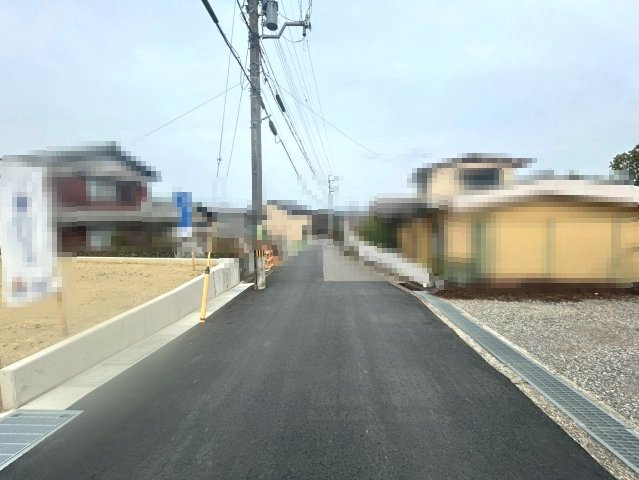 長岡京市金ヶ原金原寺2号地の前面道路含む現地写真|駐車も楽々です♪