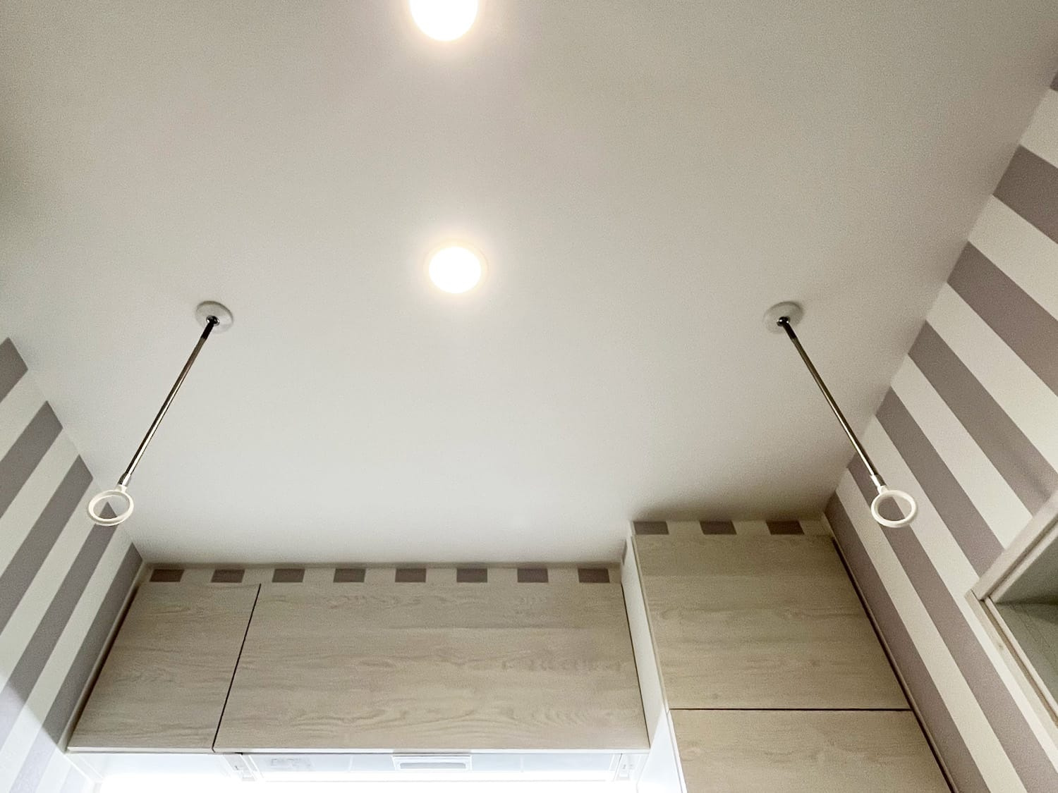 堺市西区戸建の設備|室内物干し