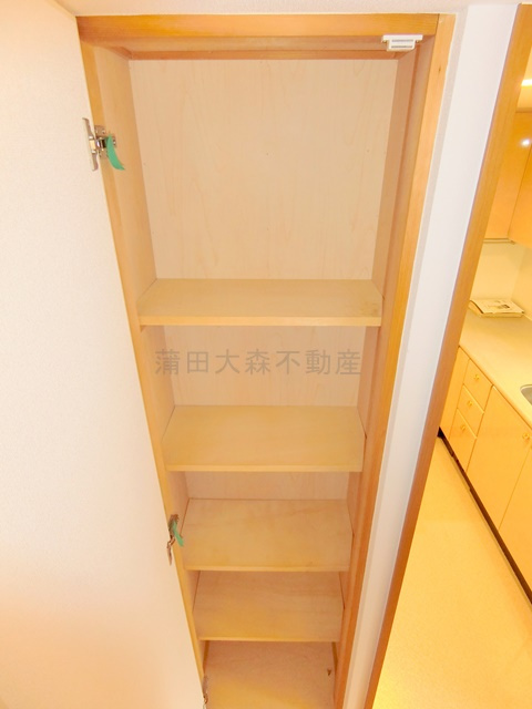 多摩川パークホームズの収納|キッチン近く　収納スペース