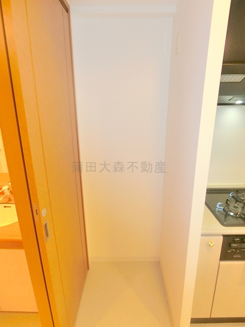 多摩川パークホームズのキッチン|冷蔵庫置き場