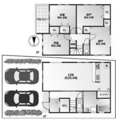 【間取り】 | 箕面市半町４丁目　新築戸建　１号地