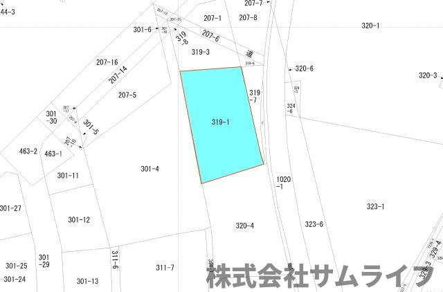 【土地図】 | 桂川町豆田157坪　更地