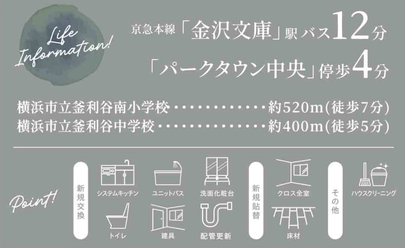 金沢文庫パークタウンフォーレストE棟【仲介手数料無料】