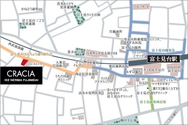 クレイシアＩＤＺ練馬富士見台の地図