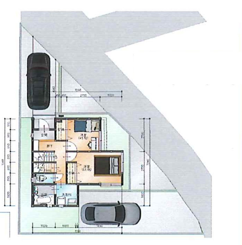 【中古戸建】伊勢崎市上泉町の区画図|■区画図