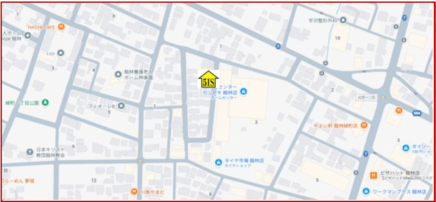 新築戸建・新築建売　館林市緑町2丁目6期　第二小・第四中の地図