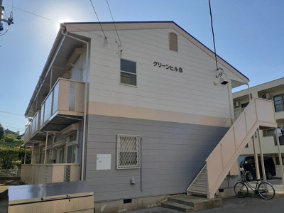 【外観】 | グリーンヒルＢ | 外観は落ち着いています