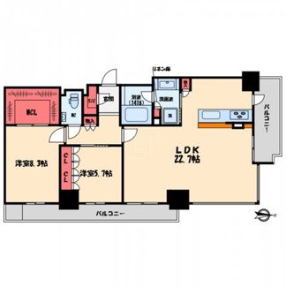 【間取り】 | プレミストタワー靭本町 | プレミストタワー靭本町　間取り