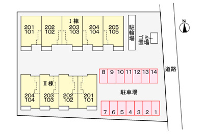 【駐車場】 | グランシャリオⅠ | 駐車場