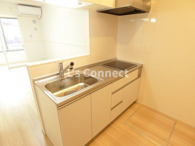 【キッチン】 | グラース | ２口ＩＨヒーターのシステムキッチン。