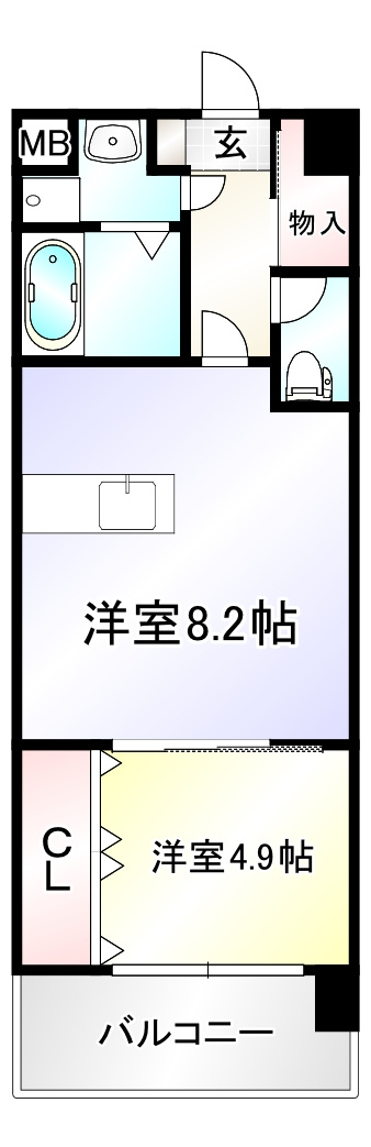 ビクトワール歯大前の間取り