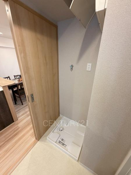 エクレール高崎の独立洗面台|洗濯機置き場