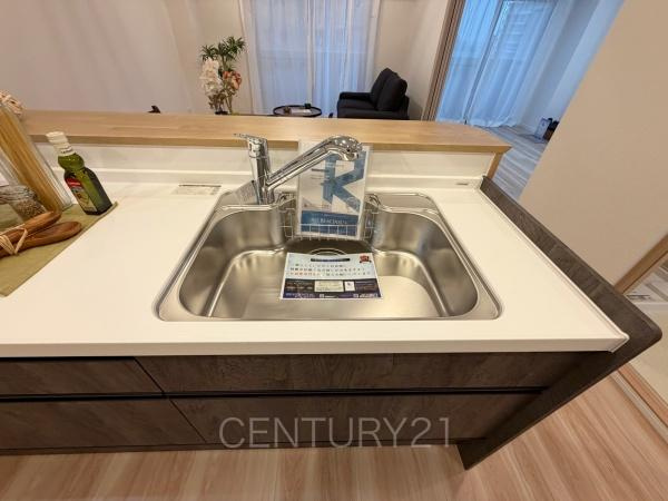 エクレール高崎のキッチン|ビルトイン浄水器付きです。