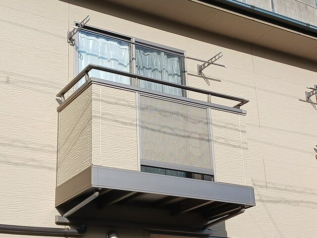 シャンテ北代のバルコニー|お洗濯にも便利なバルコニー付き