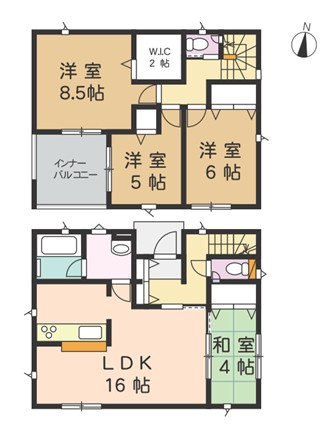 【間取り】 | ＼新 規 公 開／古川穂波第７期　3号棟