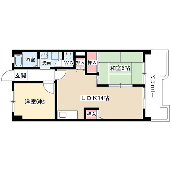 【間取り】 | コーポ朝日