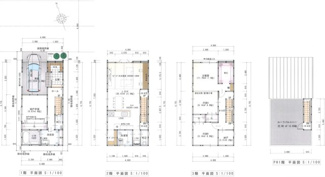 【外観パース】 | 琵琶町1丁目新築戸建 | 外観イメージです。3階建てで閑静な住宅に似合う素敵な戸建の予定です。