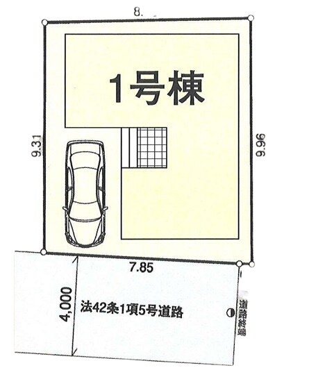 新座市大和田５丁目 武蔵野線 新座駅 新築戸建の区画図
