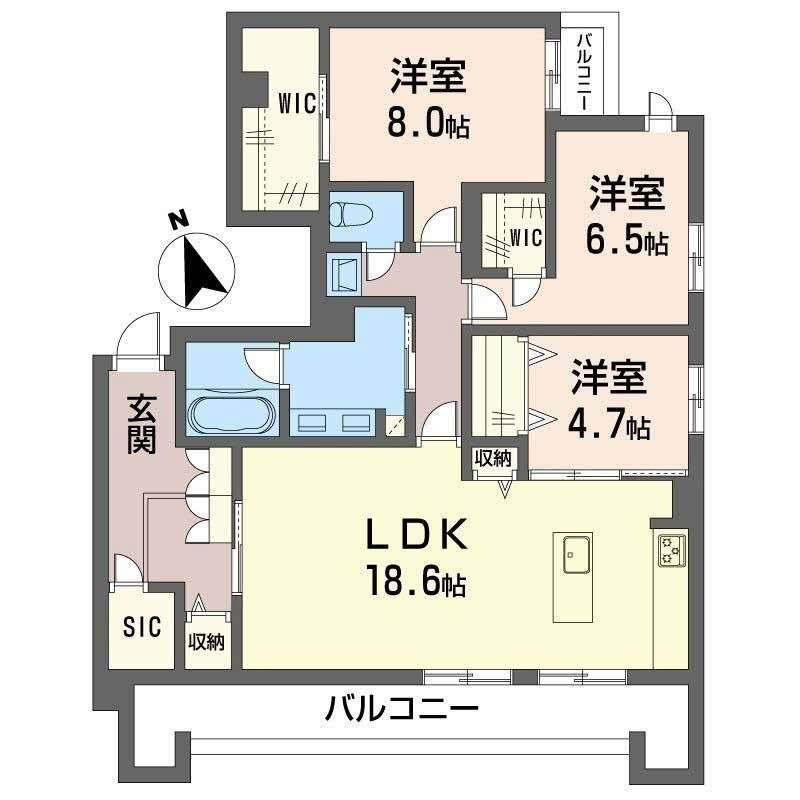 プレミアス城西の間取り