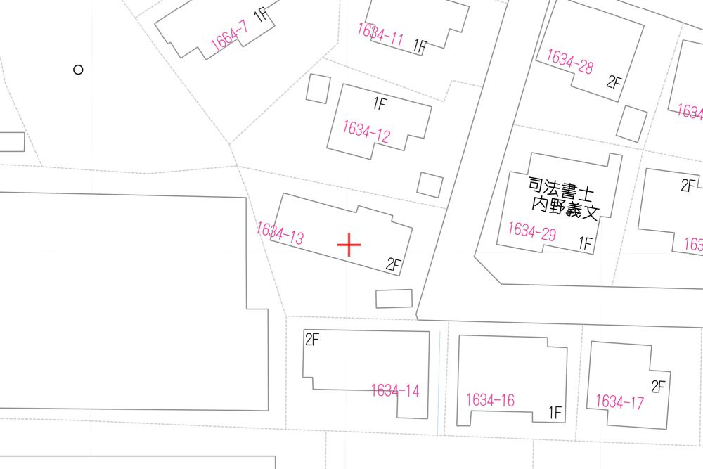 久留米市藤山町　売り土地の区画図