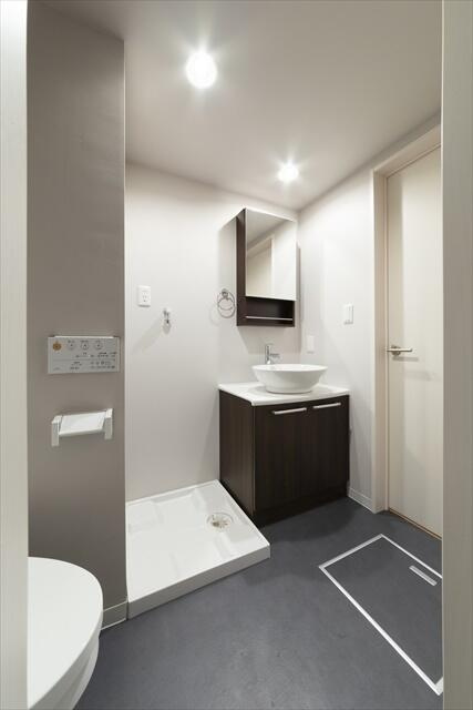 川崎市多摩区菅仙谷１丁目のアパートの洗面所