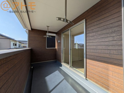 【バルコニー】 | 葵区古庄第4　新築戸建　3号棟 | インナーバルコニーはお出かけ中の急な雨でも安心♪