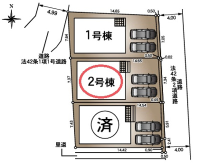 【区画図】 | クレイドルガーデン尼崎市戸ノ内町第１１ | 区画図