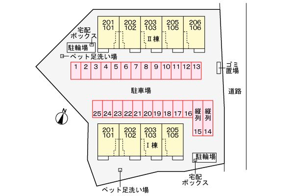 グレートハイツロイヤル１1の区画図