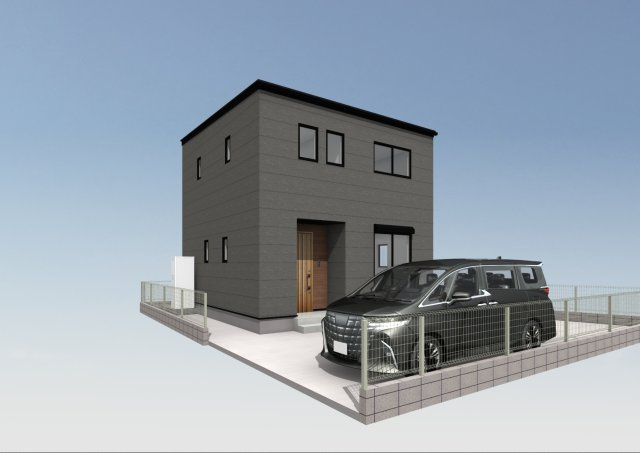 高知市石立町5号地（はりまやタウン）売り土地（建築条件付き)の完成予想図|外観１