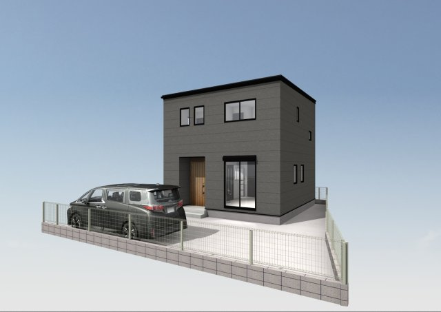 高知市石立町5号地（はりまやタウン）売り土地（建築条件付き)の完成予想図|外観２