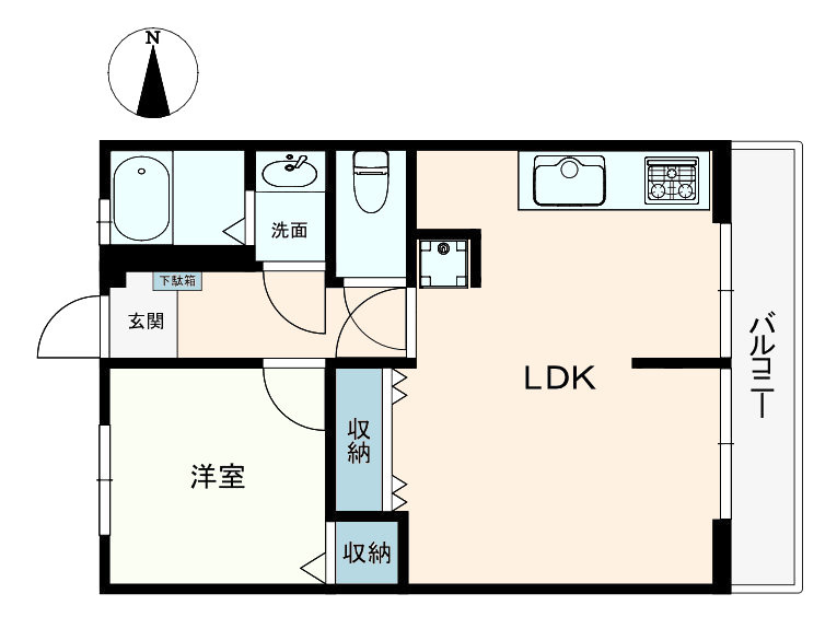 谷原ハイツ　西武池袋線　石神井公園の間取り