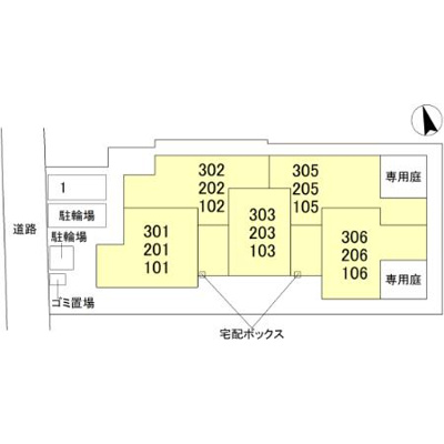 【区画図】 | D-ROOM伏見駅前