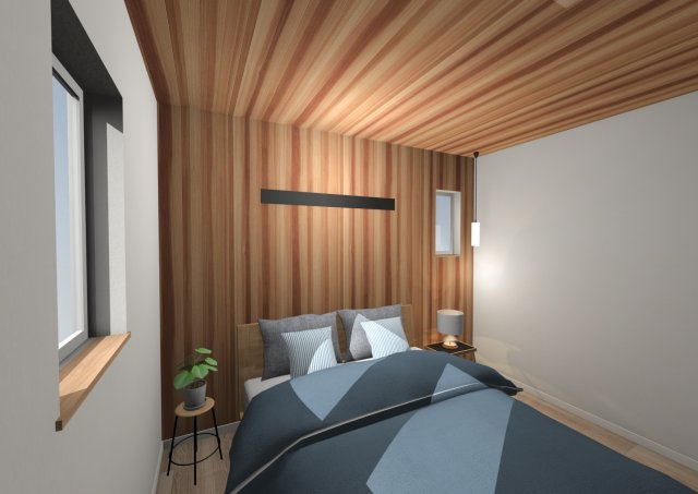 高知市石立町3号地（はりまやタウン）売り土地（建築条件付き）の完成予想図|寝室