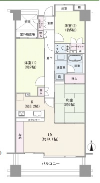 【間取り】 | ヴェルコート旗の台