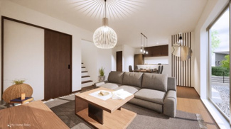 【完成予想図】 | 宇治市伊勢田町名木2丁目　売土地　建築条件付き | 人気の和モダンやホテルライクのテイストを基調に、家具・照明を組み合わせて、暮らしがより具体的にイメージできるご提案をしています。