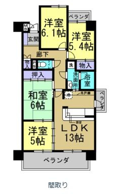 常滑市大野町2丁目　ボナール大野の間取り