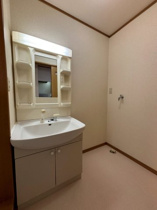 独立洗面台あり、毎朝おしゃれに忙しい女性の方におすすめです