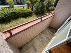 陽当たり良好なバルコニーです