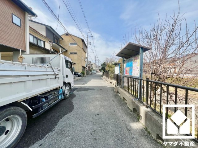 伏見区桃山町弾正島　1号地の前面道路含む現地写真