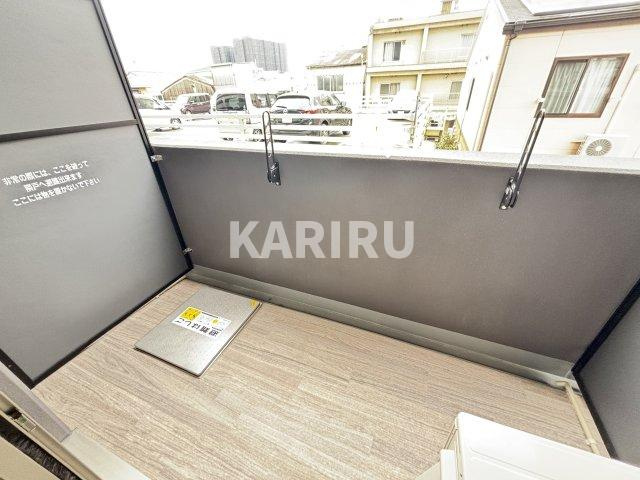 プレサンス鶴橋トレヴィエのバルコニー