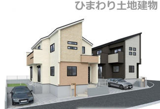 【外観】 | 厚木市鳶尾2丁目  2号棟 | イメージパース（完成時に現況と異なる場合は現況優先となります）