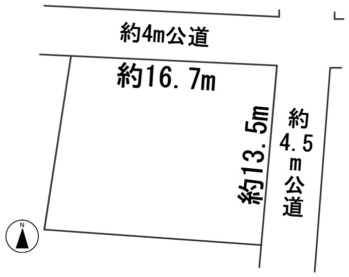 ６６３５３　岐阜市柳津町宮東2丁目土地の区画図