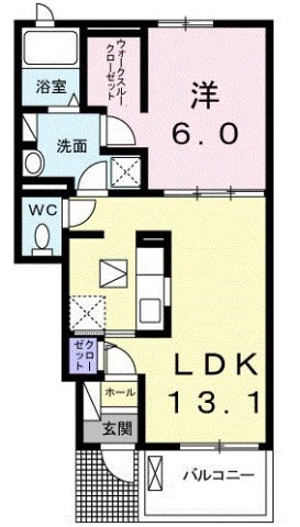 フランボアーズ篠山Ⅱの間取り