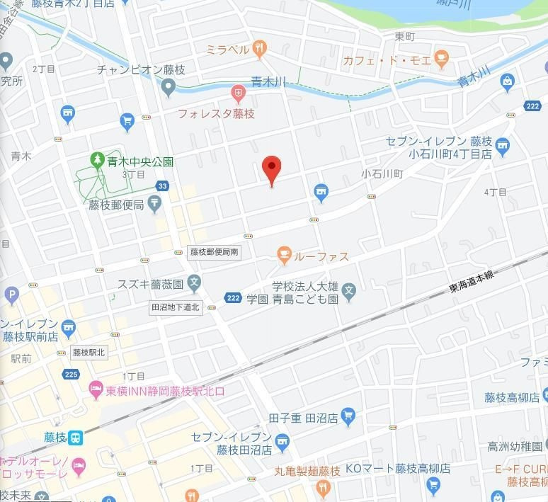 グリーンパレスの地図