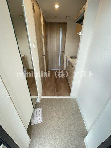 大阪市北区長柄中２丁目の賃貸マンションの玄関
