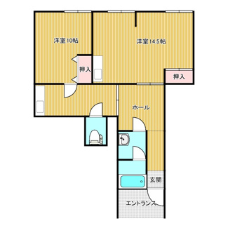 【間取り】 | ハイツ森上Ⅱ