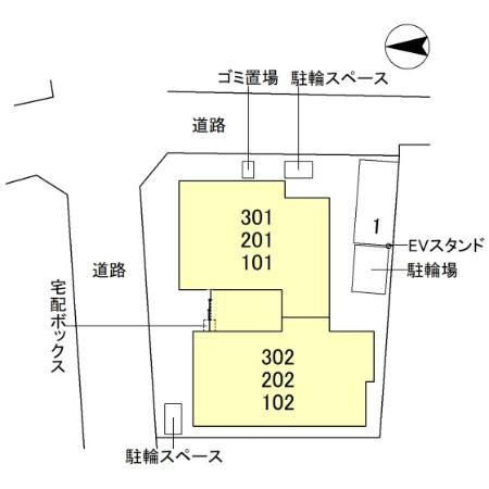 D-residence南茨木の区画図