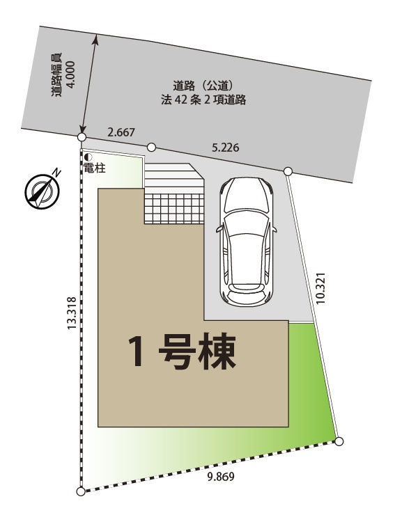 新築｜さいたま市見沼区風渡野｜全１棟の区画図|駐車場あり（車種による）
