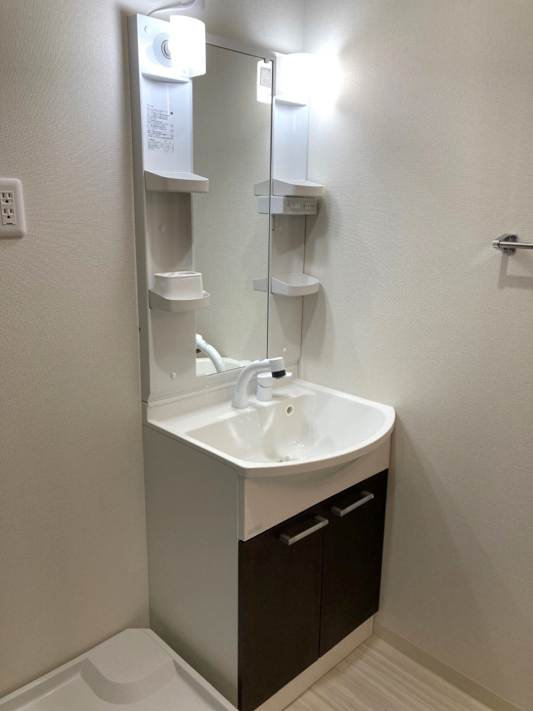ハピネス高師浜の独立洗面台|独立洗面台あり、毎朝おしゃれに忙しい女性の方におすすめです