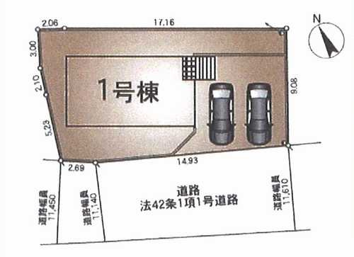 横浜市戸塚区深谷町　新築戸建の区画図